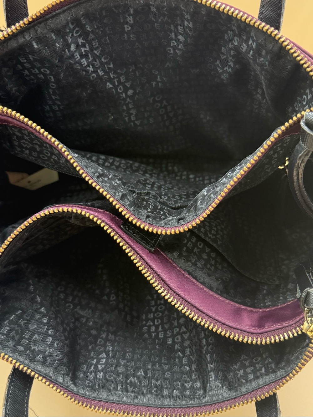 kate spade New York Purple Embellished Tote Bag w/ adjustable crossbody - Picture 5 of 7
